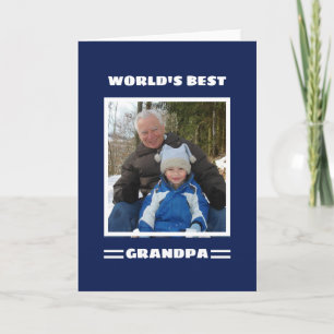 Bester Opa der Welt, individuelles Foto, personali Karte