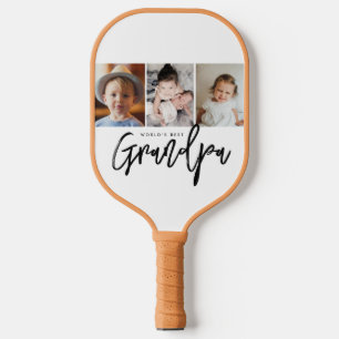 Bester Opa der Welt - individuelles Fotogeschenk C Pickleball Schläger