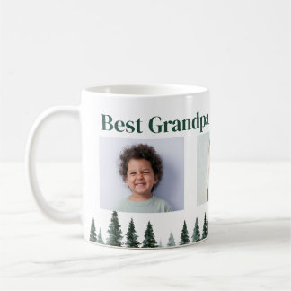 Bester Opa Drei Fotos Immergrüne Bäume Kaffee Tass Kaffeetasse