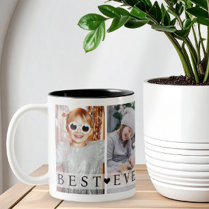 Bester Opa ever Foto-Collage Erinnerungsstück Zweifarbige Tasse