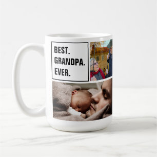 Bester Opa ever Foto-Collage und individueller Tex Kaffeetasse