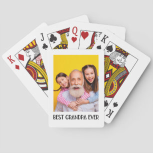 Bester Opa Ever Foto Einfach Minimaler Opa Spielkarten