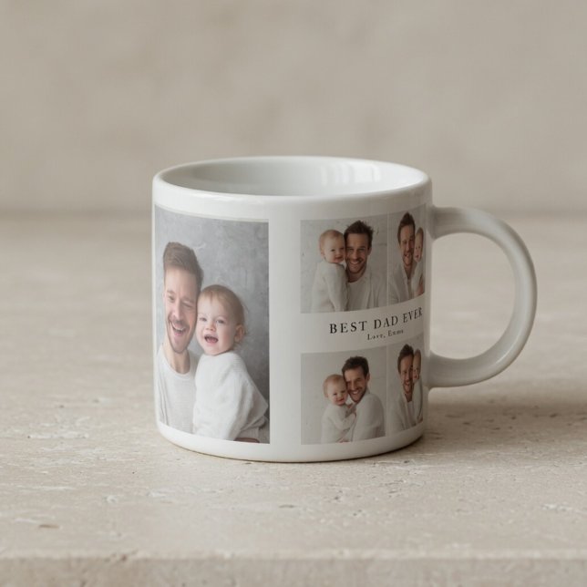 Bester Opa ever Foto | Personalisiert Espressotasse (Von Creator hochgeladen)