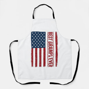 Bester Opa ever patriotisches Flaggenvektor-Design Schürze