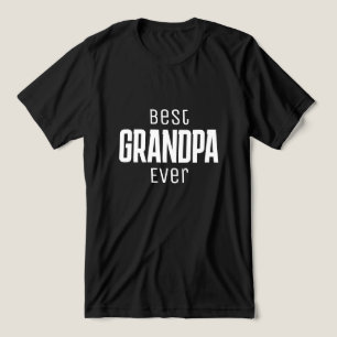 Bester Opa Ever Personalisierte Schrift Tri-Blend Shirt