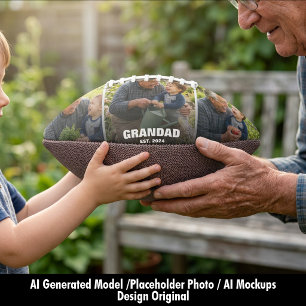 Bester Opa Fettgedruckte Fotocollage Football