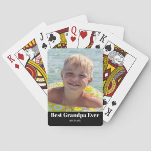 Bester Opa-Foto Spielkarten