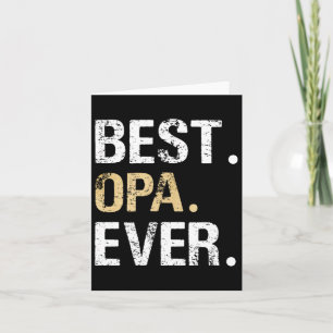 Bester Opa Grafik-Opa-Geschenk von Enkelin Enkelki Karte