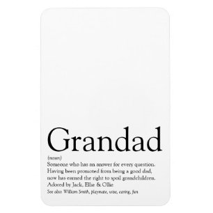 Bester Opa, Großvater, Papa-Definition aller Zeite Magnet