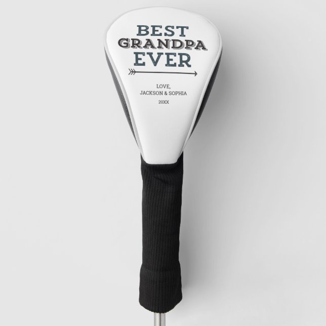 Bester Opa je Arsch Custom Personalisiert Golf Headcover (Vorderseite)
