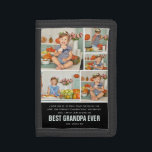Bester Opa je| Farbblock - Fotocollage Trifold Geldbörse<br><div class="desc">Moderne, zweifarbige Block 5 Foto Collage. Alle Farbarten können geändert werden. Mit "Best Opa Ever" und Raum für individuelle Nachrichten, Namen und/oder Jahr. Das sind Geschenke des Vaters, die für jeden Papa perfekt sind. Ein Geschenk, das er ein Leben lang schätze! Kann für jeden Moniker angepasst werden - Papa, Pépé,...</div>