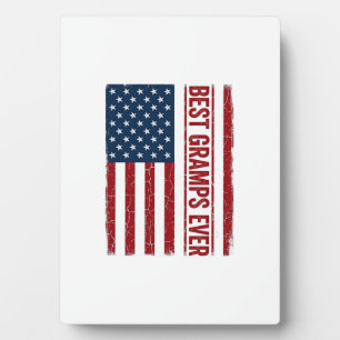 Bester Opa jemals Patriotische Flagge Vektor Desig Fotoplatte