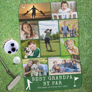 BESTER OPA NACH PAR 9 Fotocollage Personalisiert Golfhandtuch