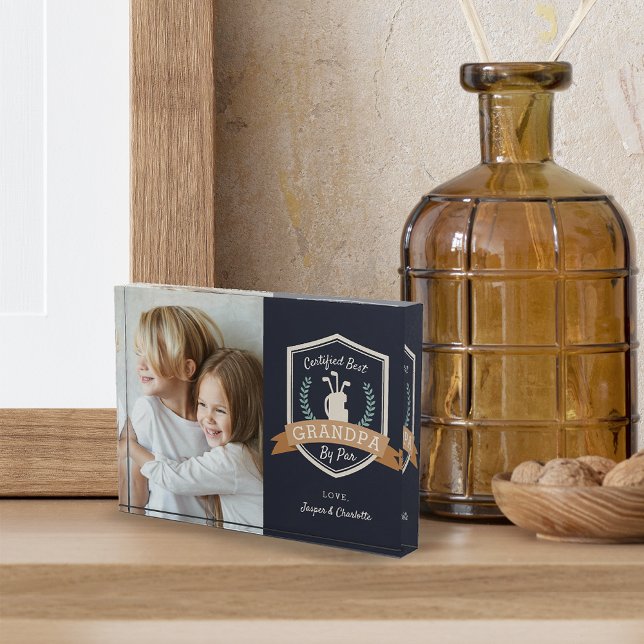 Bester Opa nach Par | Golf Opa Fotoblock (Von Creator hochgeladen)