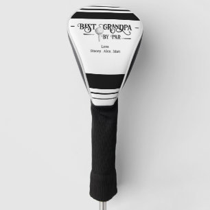 Bester Opa nach PAR Retro Schriftart Golf Headcover