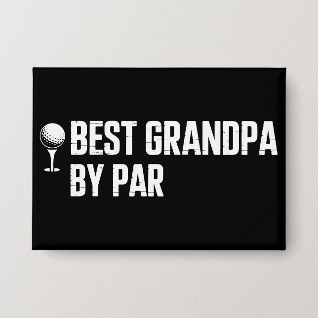 Bester Opa Par Golf Geschenk Humor Sarkasmus Lusti Button (Vorderseite)