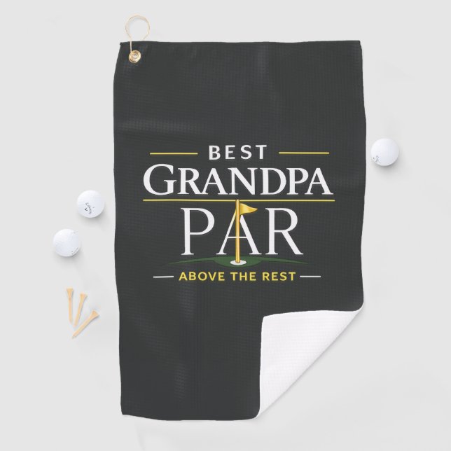 Bester Opa PAR Über dem Rest Golfhandtuch (Insitu)