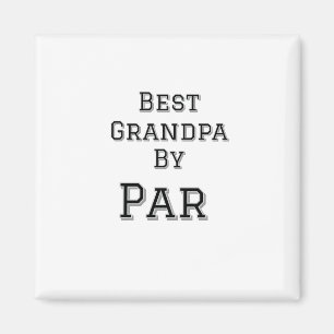 Bester Opa von Par einfache Vater Großvater Gi Magnet
