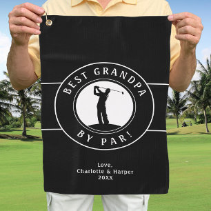 Bester Opa Von Par Eleganter Sport Golfspieler Sch Golfhandtuch