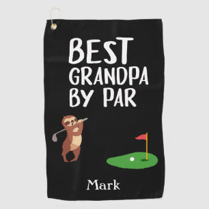 Bester Opa von Par für Großvater Golfhandtuch