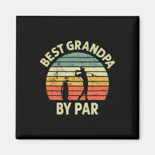 Bester Opa Von Par Golf Golfer Golfen Großvater Magnet