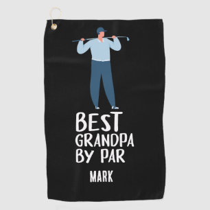 Bester Opa von Par Großvater Golfhandtuch