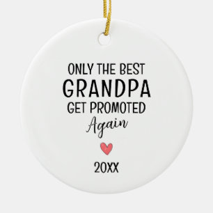Bester Opa wieder befördert – individuell Keramik Ornament
