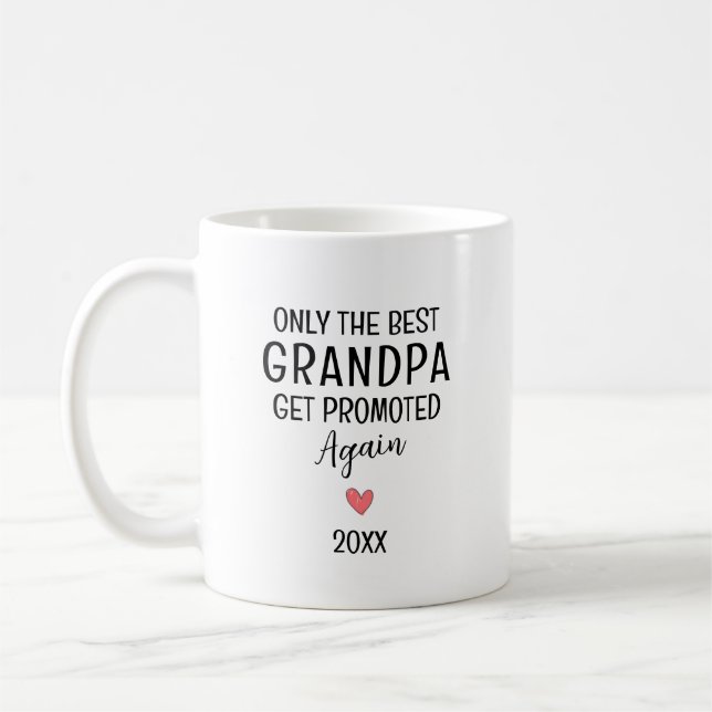 Bester Opa wird erneut befördert – individuell Kaffeetasse (Links)