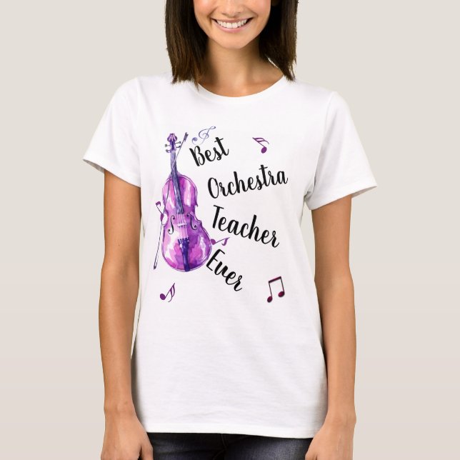 Bester Orchesterlehrer je Pattern T - Shirt (Vorderseite)