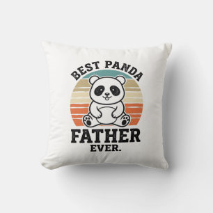 Bester Panda-Vater Aller Zeiten Vintage-Panda-Shir Kissen