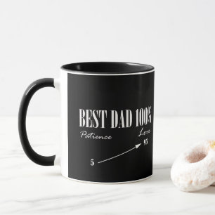 Bester Papa 100% Liebe Geduld Funky Vater Kaffeeta Tasse