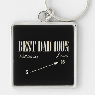 Bester Papa 100% Liebe Geduld Vater Schlüsselanhän Schlüsselanhänger