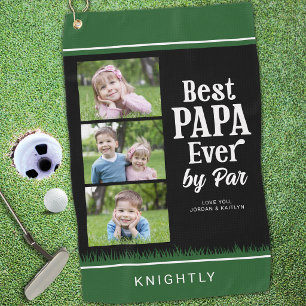 BESTER PAPA ALLE ZEIT VON PAR 3 Fotos Personalisie Golfhandtuch