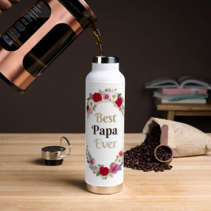 Bester Papa Aller Blumen Wasserflasche - Süßer Vat Trinkflasche