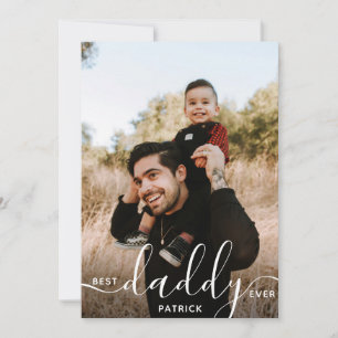 Bester Papa Aller Custom Name Foto Geschenk für Pa Karte
