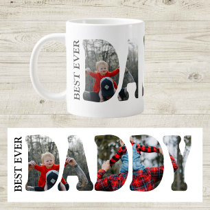 Bester Papa Aller Foto-Tasse, Benutzerdefinierter Jumbo-Tasse