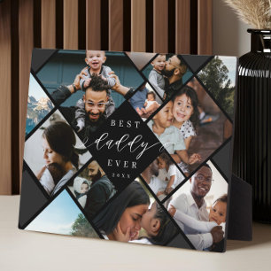Bester Papa Aller Modernes Fotocollage-Geschenk An Fotoplatte