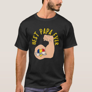 Bester Papa Aller Rumänischer Vater Vatertag T-Shirt
