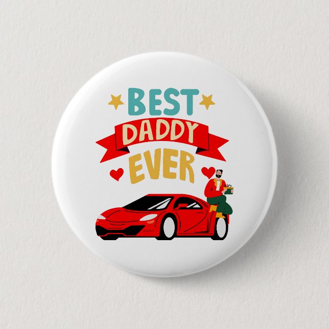 Bester Papa aller Zeiten Button (Vorderseite)