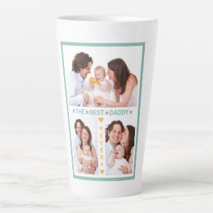 Bester Papa aller Zeiten Familien-Fotocollage zum Milchtasse