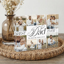 Bester Papa Aller Zeiten Herz Familienfoto-Collage
