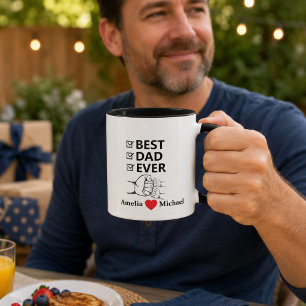 Bester Papa Aller Zeiten Personalisierter Becher Tasse