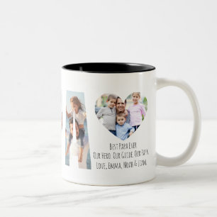 Bester Papa Aller Zeiten Personalisierter Foto-Col Zweifarbige Tasse