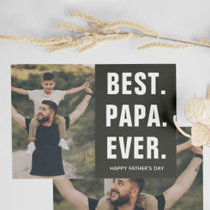 Bester. Papa. Aller Zeiten. Vatertag Karte