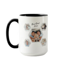 Bester Papa Aller Zeiten Zehn-Foto-Vorlage Familie