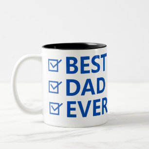 Bester Papa Allerweln Tag des Vaters Zweifarbige Tasse
