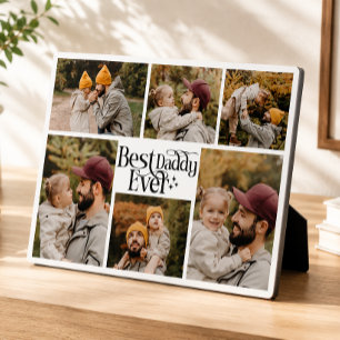 Bester Papa Allerzeit Personalisiertes Familienfot Fotoplatte
