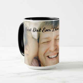 Bester Papa Allerzeit Personalisiertes Süßes Foto Tasse