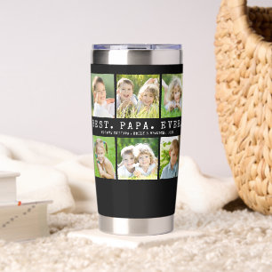 BESTER PAPA ALLERZEITEN 6 Fotos personalisiert Thermobecher