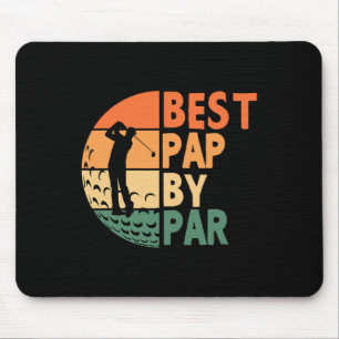 Bester Papa beim Par Golfen Lustiger Golf Golfer Mousepad